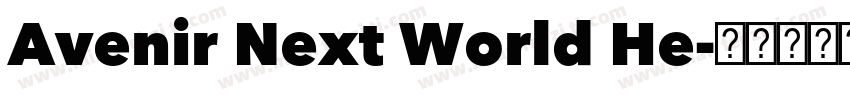 Avenir Next World He字体转换
